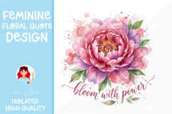 Feminine Floral Design Watercolor Flower Illustration Product Image 1
