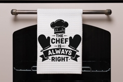 The Chef Is Always Right Svg, Funny Farmhouse Kitchen Svg. Product Image 4