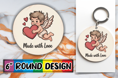 Enchanted Circle Coaster Designs, Cupid Product Image 1