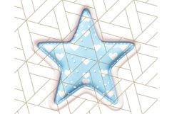 Cute Puffy Star Clipart PNG, 3D Glossy Pastel Stars Clip Art Product Image 5