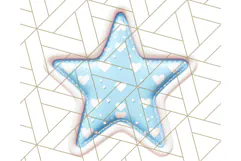 Cute Puffy Star Clipart PNG, 3D Glossy Pastel Stars Clip Art Product Image 5