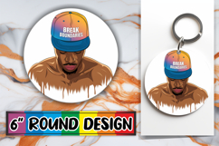Sweet Keychain Designs for Gifts, Afro Mam Product Image 1