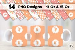 14 Shabby Chic Flowers Mug Sublimation PNG Bundle, Mug Wrap Product Image 1