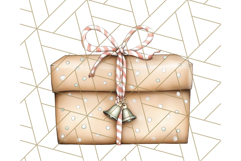 Vintage Christmas Ornaments and Presents PNG Holiday Clipart Product Image 5