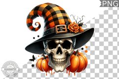 Halloween Skull Sublimation - Clipart PNG Design Product Image 1