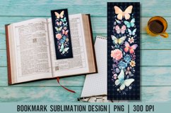 Butterfly Bookmark Sublimation PNG| Bookmark Design Product Image 1