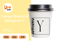 Tranquil Branch Monogram Icon Product Image 1