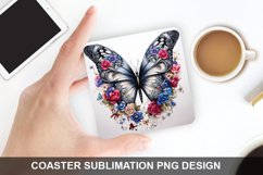 4Th Of July Butterfly - Coaster Sublimation Design Product Image 1
