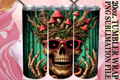 PRESENT OF LAUGHTER 20oz TUMBLER WRAP, Skull Product Image 1