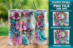 Dreamcatcher 20oz skinny Tumbler wrap design png Product Image 1