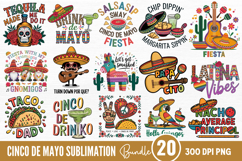 Cinco De Mayo Sublimation Bundle PNG Product Image 1