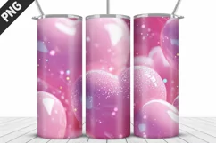 Valentines Love Skinny Tumbler PNG Wrap| Valentines Tumbler Product Image 2