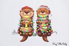 Funny Christmas Animals Clipart PNG Product Image 1