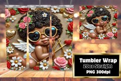 FRESH 20oz Tumbler Wrap for Personalization , 3D Cupid Product Image 1