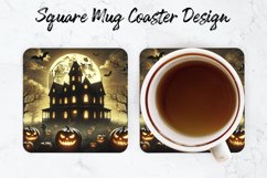 Halloween House Mug coaster | Coaster | Sublimation Design Product Image 1