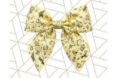 Halloween Bow Clipart, Bright Holiday Ribbon PNG Product Image 5