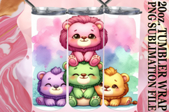 PRESENT OF ADVENTURE 20oz TUMBLER WRAP, Cute Animals Product Image 1
