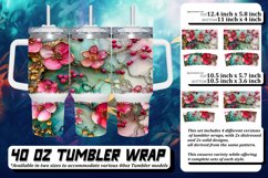 Floral Elegance: Tumbler Wrap Collection Product Image 1