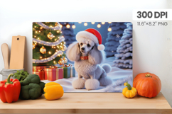 Winter Dog Christmas Wonderland Cutting Board PNG Sublimatio Product Image 1