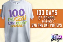 100 days of school SVG Design|Quotes SVG Design | School SVG Product Image 1