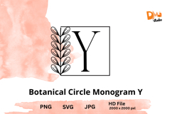 Botanical Circle Monogram Product Image 1