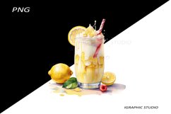 Milkshake Clipart, Food Clipart Product Image 1