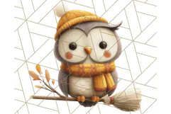 Cottagecore Halloween Clipart Cozy PNG, Autumn Fall Png Product Image 5