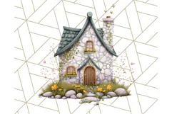 Whimsical Cottagecore Cottage PNG Clipart, Fairy House Png Product Image 5