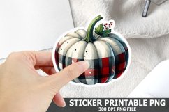 Halloween Pumpkin Sticker| Halloween Sticker PNG Design Product Image 1