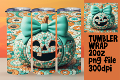 ELEGANT 20oz Tumbler Design for Any Occasion , Cute Pumpkin Product Image 1