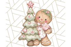 Gingerbread People Clipart, Cute Cookie PNG Illustrations Product Image 5