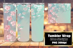 Sublimation Tumbler Wrap with Colorful Gradient Art 20oz Product Image 1