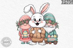 Easter Bunny Gnome Sublimation - Clipart PNG Bundle Product Image 3
