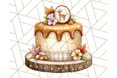Fall Cake Clipart PNG, Autumn Cakes With Pumpkins Product Image 5