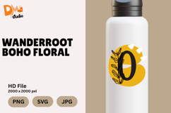 Wanderroot Boho Floral Monogram Product Image 1