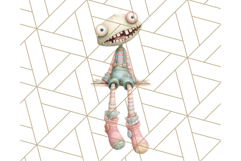 Possessed Toys Clipart PNG Haunted Doll Characters Product Image 5