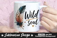 Wild Soul Feather Sublimation PNG Product Image 1