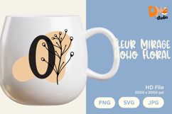 Fleur Mirage Boho Floral Monogram Product Image 1