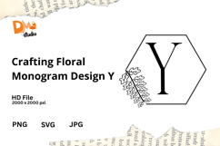 Crafting Floral Monogram Design Product Image 1