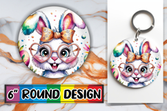 Playful Circle Designs for Gifts, Easter Bunny Product Image 1