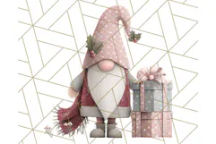 Cozy Winter Gnome Clipart PNG, Christmas Gnome Clip Art Product Image 5