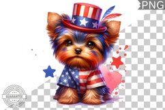 4th of July Dog Sublimation - Clipart PNG Design Product Image 1
