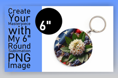 Creative Circle Design for Sublimation , USA Flag Product Image 1