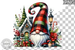 Christmas Gnome Sublimation - Clipart PNG Design Product Image 1