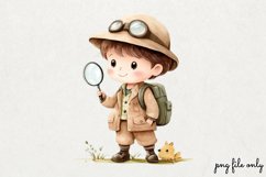 Cute Jungle Animals Tropical Clipart PNG Product Image 1