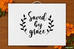 Saved By Ggrace SVG Engraved | Faith SVG Product Image 2