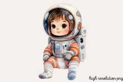 Cute Space Nursery Clipart Sublimation PNG Product Image 1