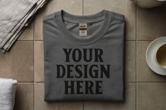 Ash Gildan 5000 Flat Lay Tshirt Mockup, G5000 mockup, trandy Product Image 1