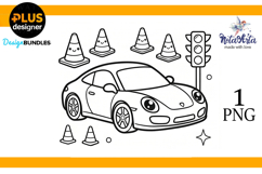 Kawaii Rides: Super Cute Car Coloring Fun Product Image 1