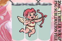 Blissful moments 20oz tumbler wrap, Cupid Product Image 1